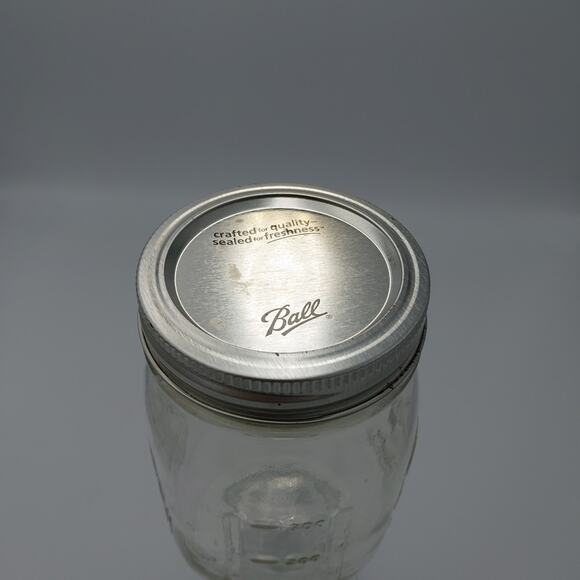 Vtg Pr 8" Clear Pedestal Ball Mason Jelly‎ Jam Jar with Silver Lid - Picture 4 of 4